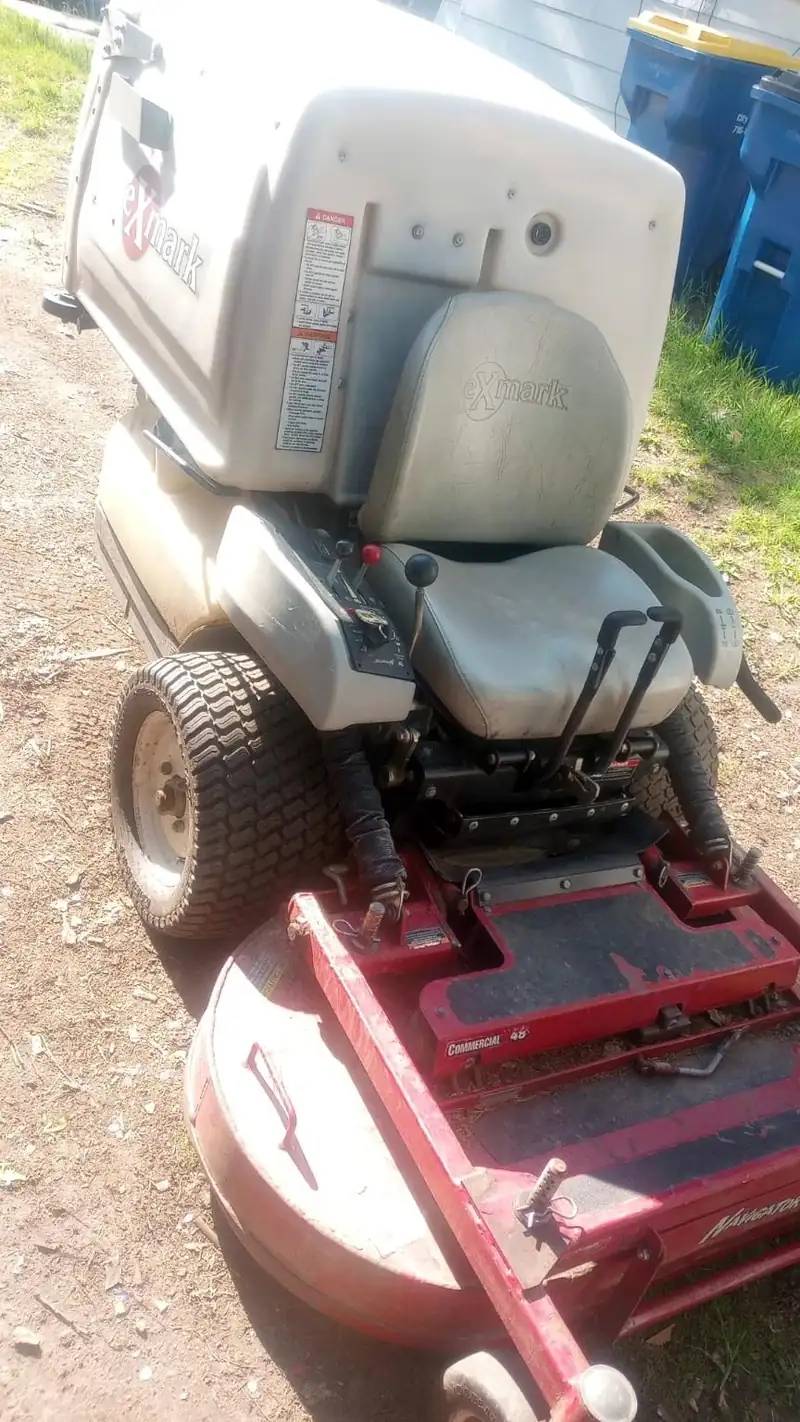 An Exmark Navigator commercial mower.
